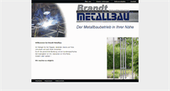Desktop Screenshot of brandt-metallbau.com
