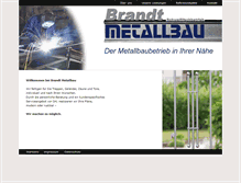 Tablet Screenshot of brandt-metallbau.com